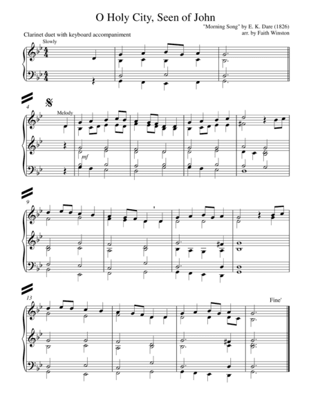 O Holy City, Seen of John (arr. Faith Winston)