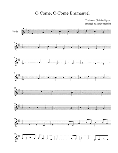 O Come, O Come, Emmanuel (arr. Sandy McIntire)