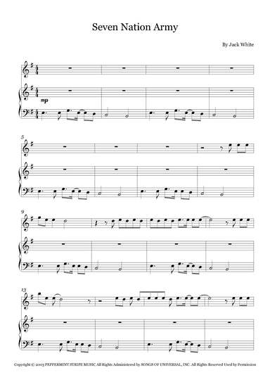 Seven Nation Army (arr. Fernanda Moura)