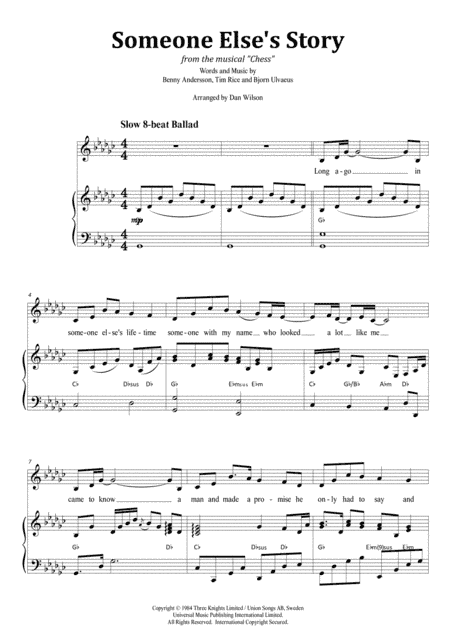 Someone Else's Story (arr. Dan Wilson)