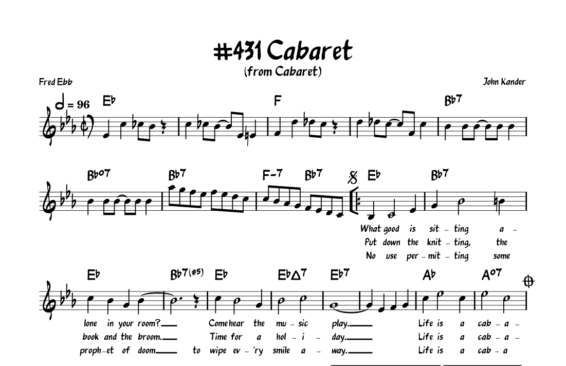 Cabaret (arr. John Fries)