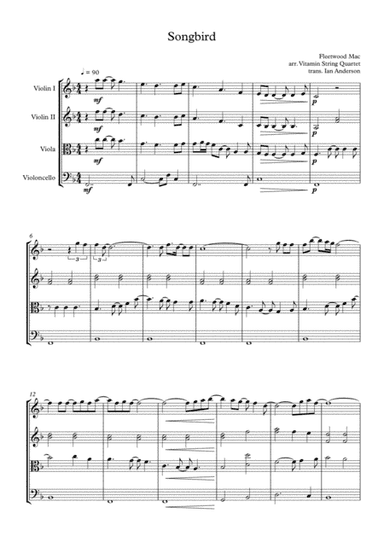 Songbird (arr. Ian Anderson)