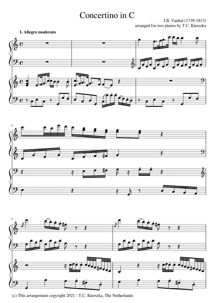 Concertino in C (arr. Tabitha Kierszka)