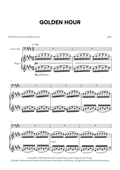 Golden Hour (arr. Cadenza Editions)