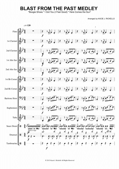 Blast From The Past Medley - Concert Band (arr. Kacie J. Rickells)