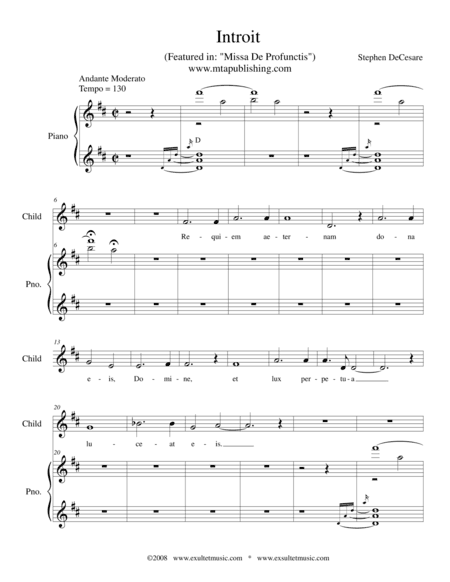 Introit (from "Missa De Profunctis")