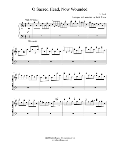 O Sacred Head, Now Wounded (arr. Kristi Kruse)