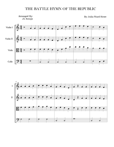 THE BATTLE HYMN OF THE REPUBLIC (arr. Jo Araujo)