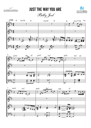 Just The Way You Are - Score Only (arr. Billy Joel)