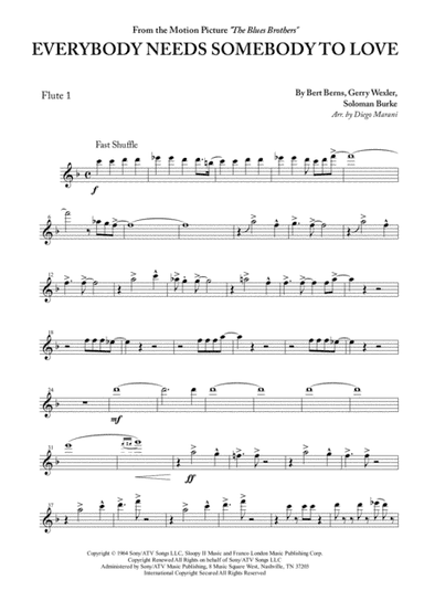 Everybody Needs Somebody To Love (arr. Diego Marani)