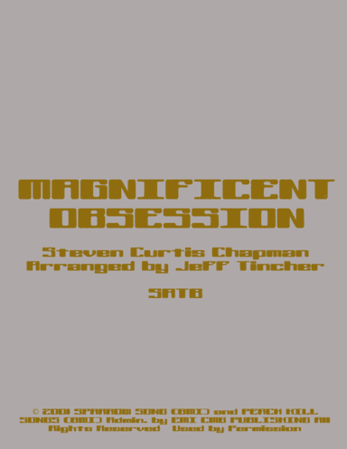 Magnificent Obsession (arr. Jeff Tincher)