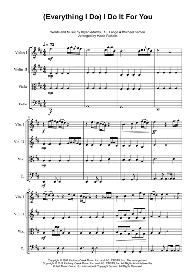 (everything I Do) I Do It For You (arr. K J Rickells)