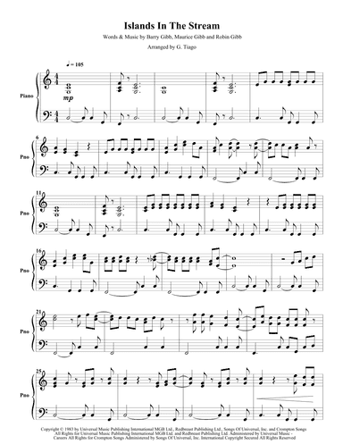 Islands In The Stream (arr. G. Tiago)