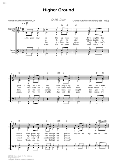 Higher Ground - SATB Choir - W/Chords (arr. César Madeira)