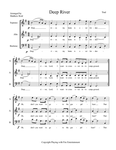 Deep River (arr. Matthew Reid)