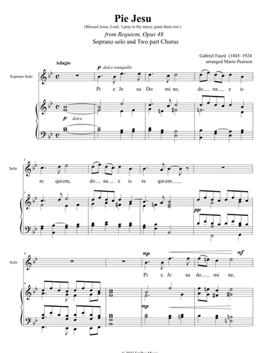 Pie Jesu (arr. Mario Pearson)