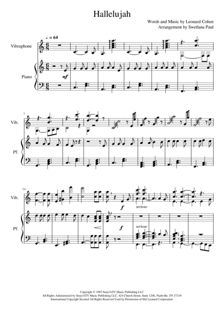 Hallelujah (arr. Swetlana Paul)