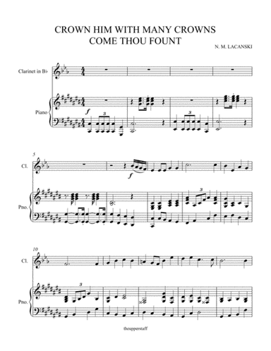 Crown Him With Many Crowns and Come Thou Fount (arr. Nick Lacanski)