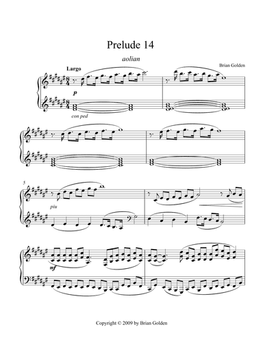 Prelude 14 in D# Minor Dorian