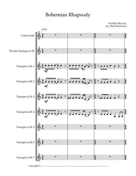 Bohemian Rhapsody (arr. Matt Brockman)