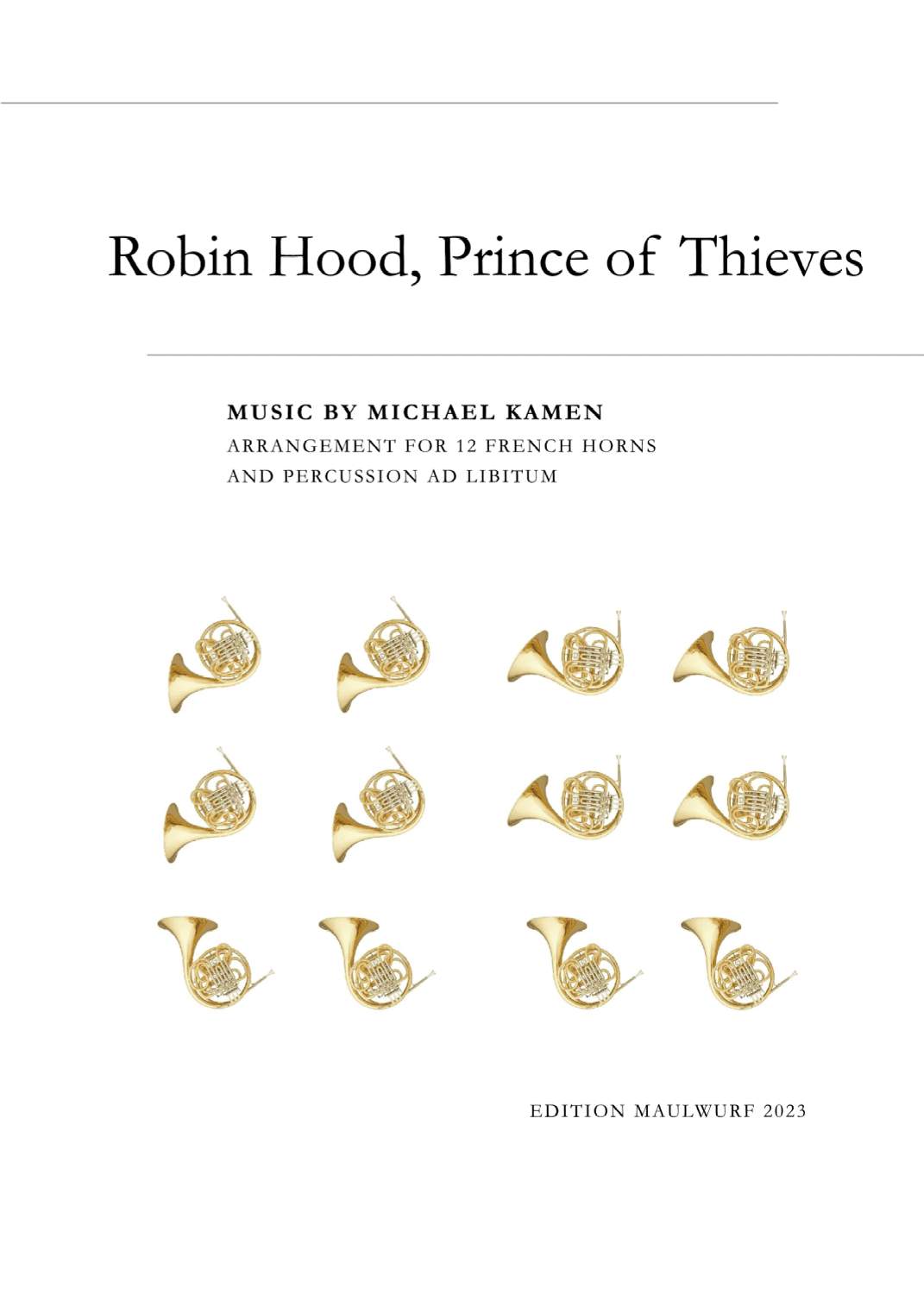 Main Title-prince Of Thieves (arr. Edition Maulwurf)
