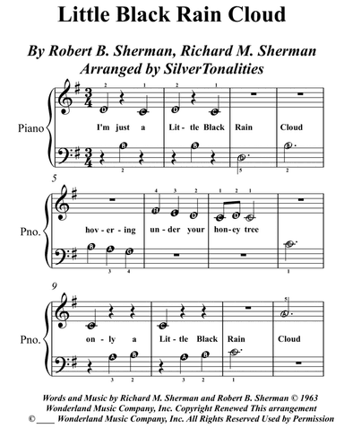 Little Black Rain Cloud (arr. SilverTonalities)
