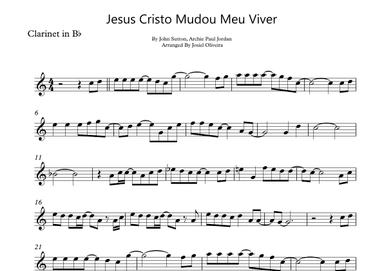 Jesus Cristo Mudou Meu Viver (arr. Josiel Oliveira)