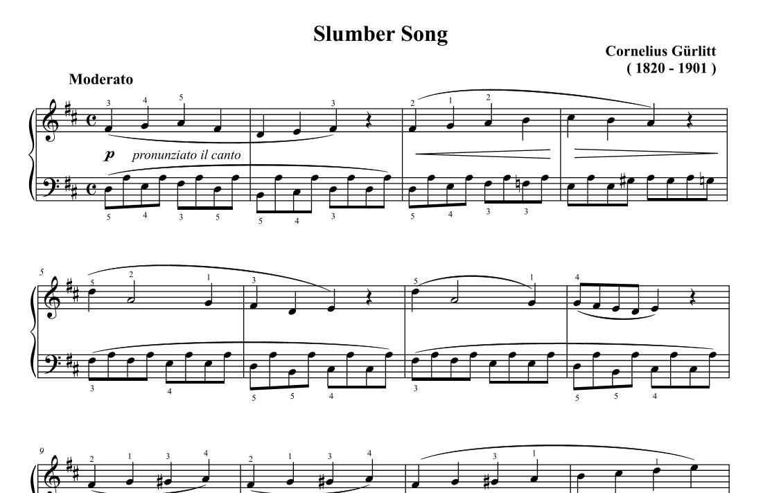 Gurlitt Slumber Song Op.101 No.6 (arr. Ben Choupak)