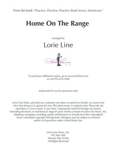 Home On The Range (arr. Lorie Line)