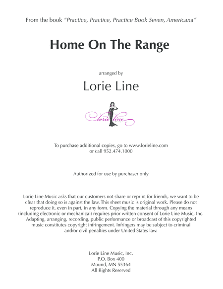 Home On The Range (arr. Lorie Line)