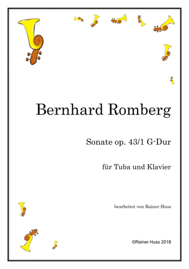 Bernhard Romberg, Sonata op. 43, G Major (arr. Rainer Huss)