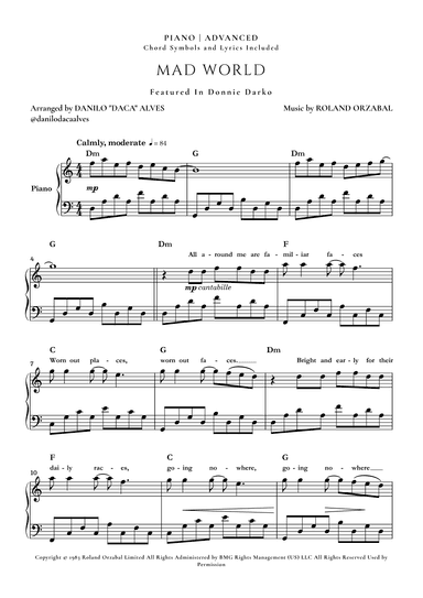 Mad World (arr. Danilo "Daca" Alves)