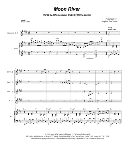 Moon River (arr. Stephen DeCesare)