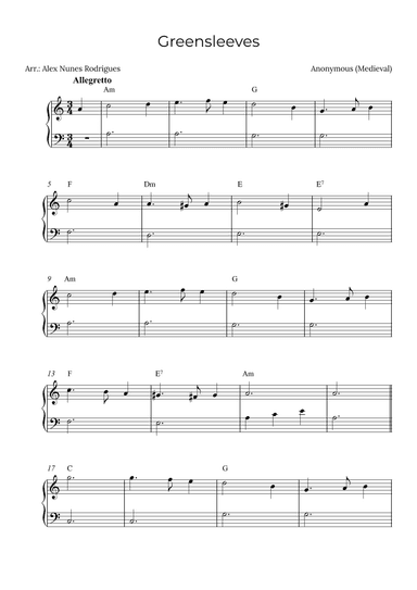 Greensleeves (arr. Alex Nunes Rodrigues)