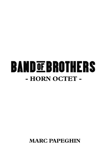 Band Of Brothers - Main Title (arr. Marc Papeghin)