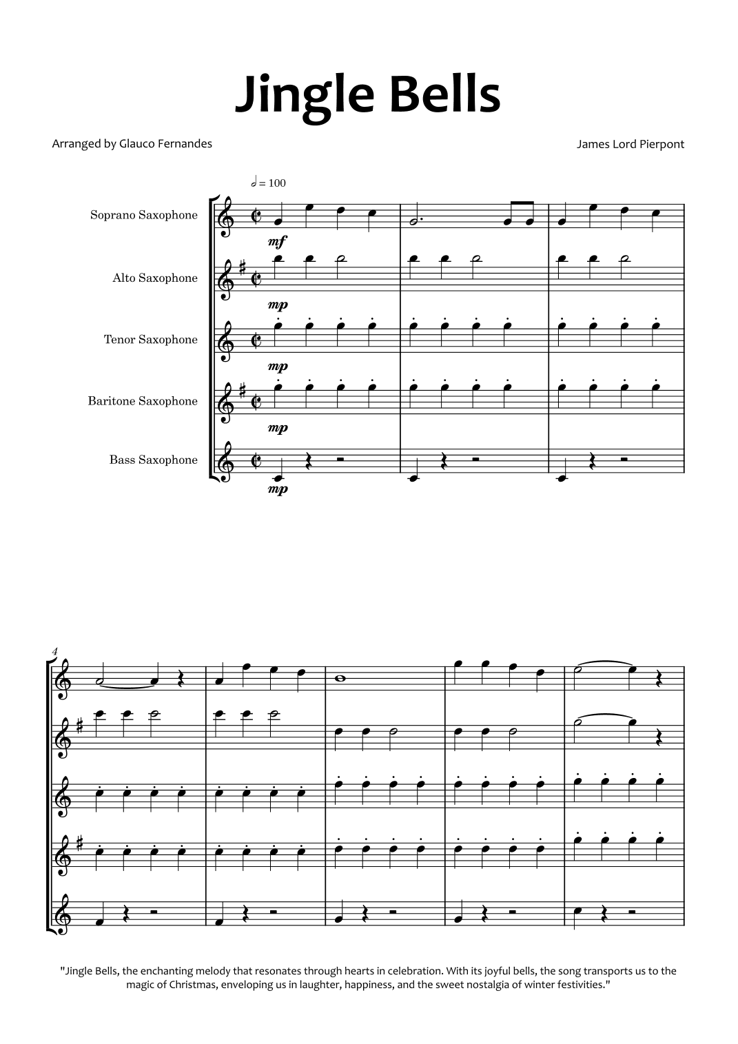 Jingle Bells (arr. Glauco Fernandes)