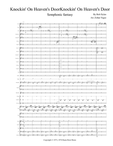 Knockin' On Heaven's Door (arr. Zoltan Vegso)