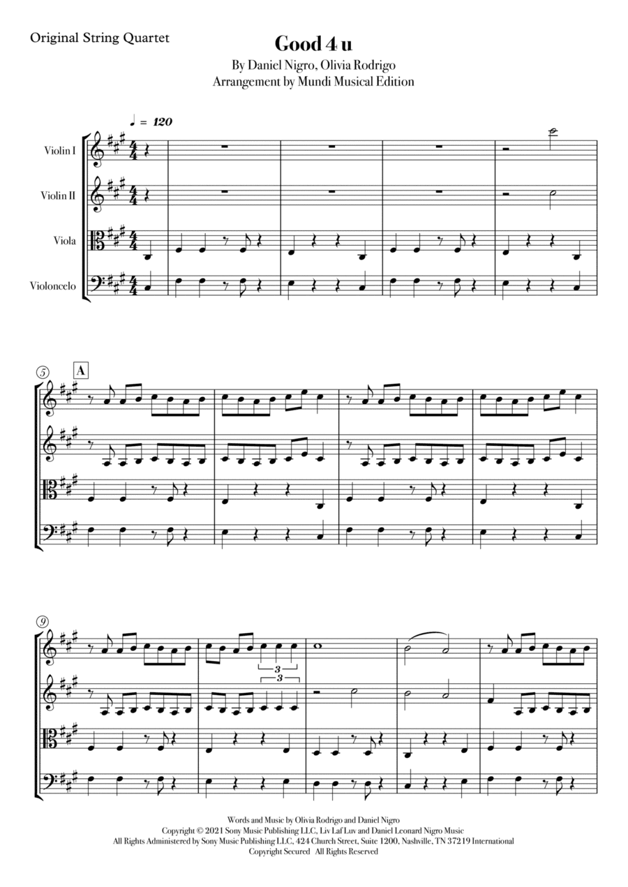 Good 4 U (arr. Mundi Musical Edition)