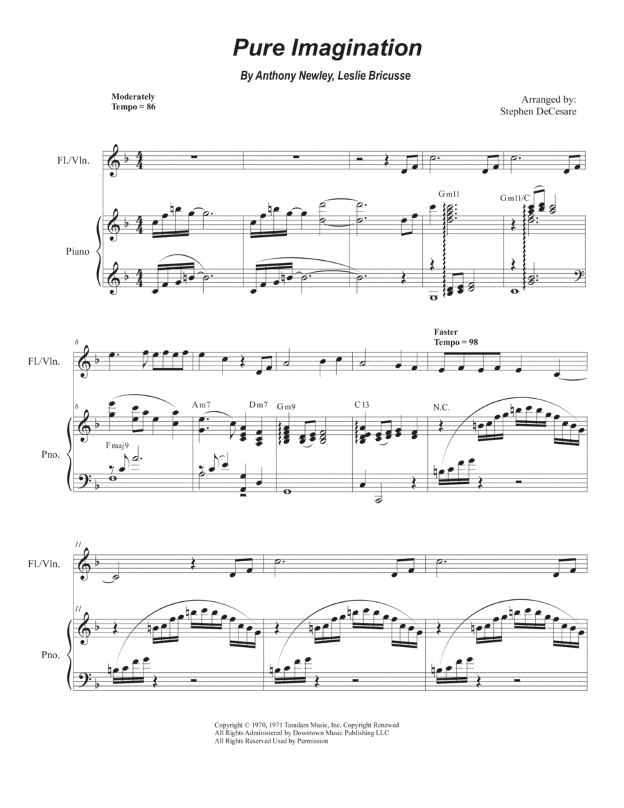 Pure Imagination (arr. Stephen DeCesare)