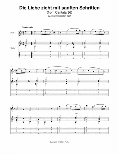 Die Liebe zieht mit sanften Schritten (Excerpt) (arr. Mark Phillips)