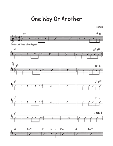 One Way Or Another (arr. David M Fagnant)