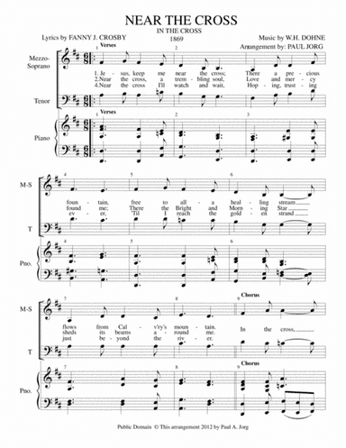 NEAR THE CROSS (In the Cross) (arr. Paul A. Jorg)