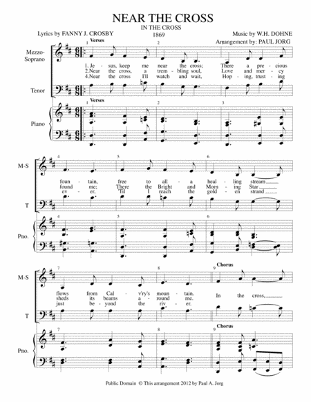 NEAR THE CROSS (In the Cross) (arr. Paul A. Jorg)
