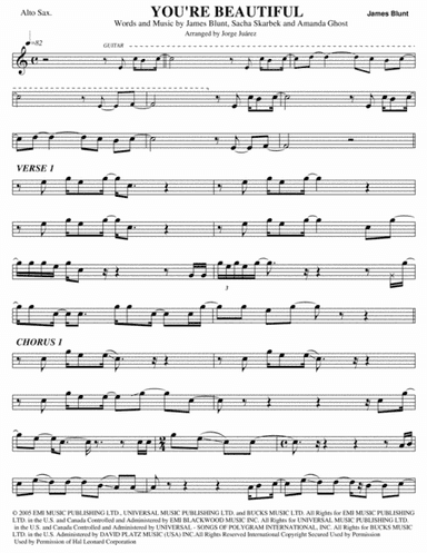 You're Beautiful (arr. Jorge Juárez)