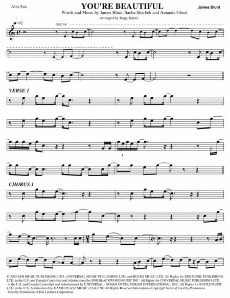 You're Beautiful (arr. Jorge Juárez)