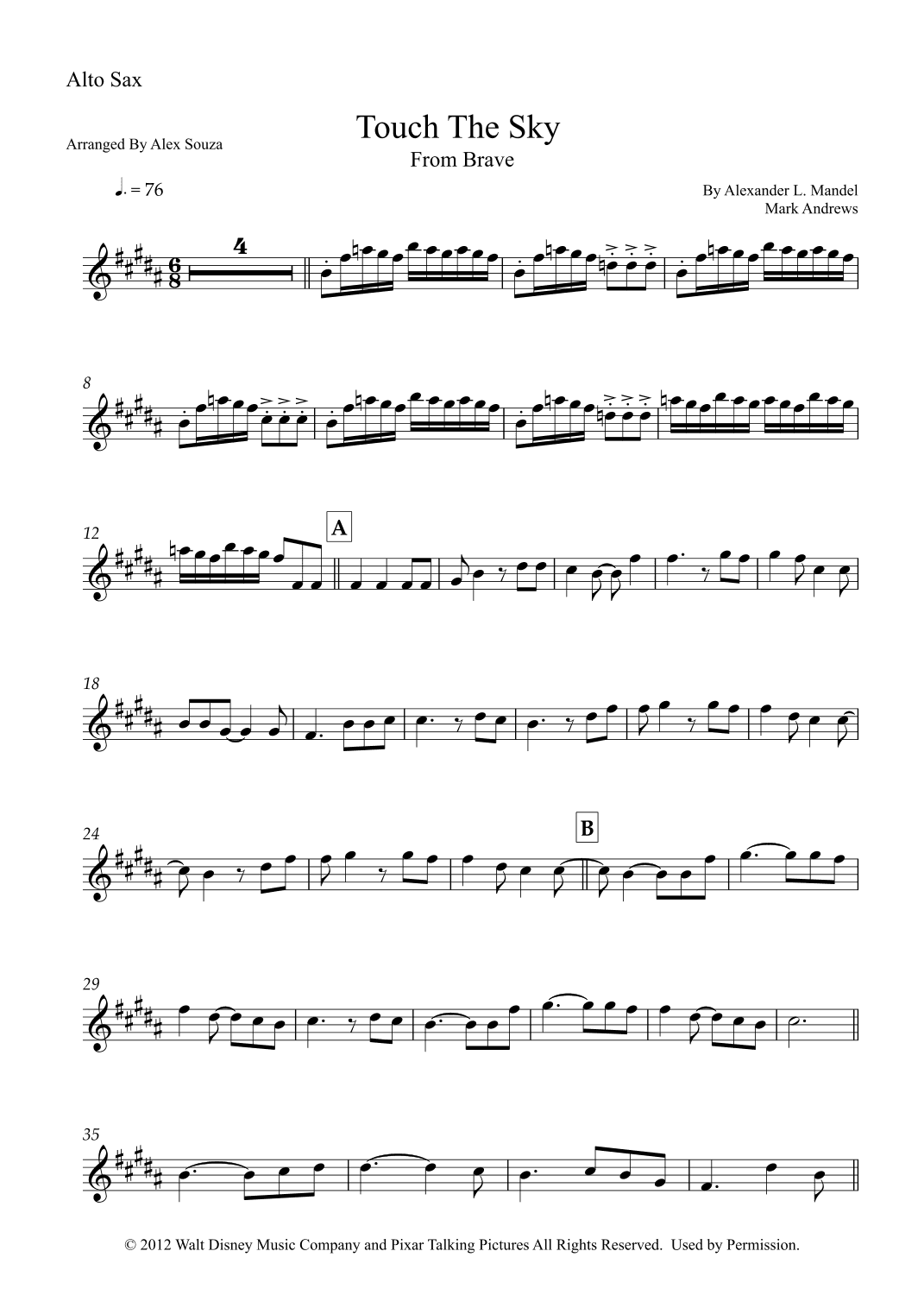 Touch The Sky (arr. Alex Souza)
