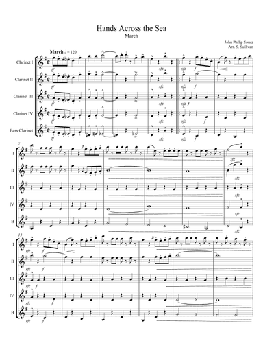 Hands Across the Sea (arr. Sean Sullivan)