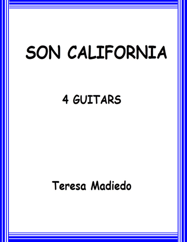Son California score and parts - Score Only