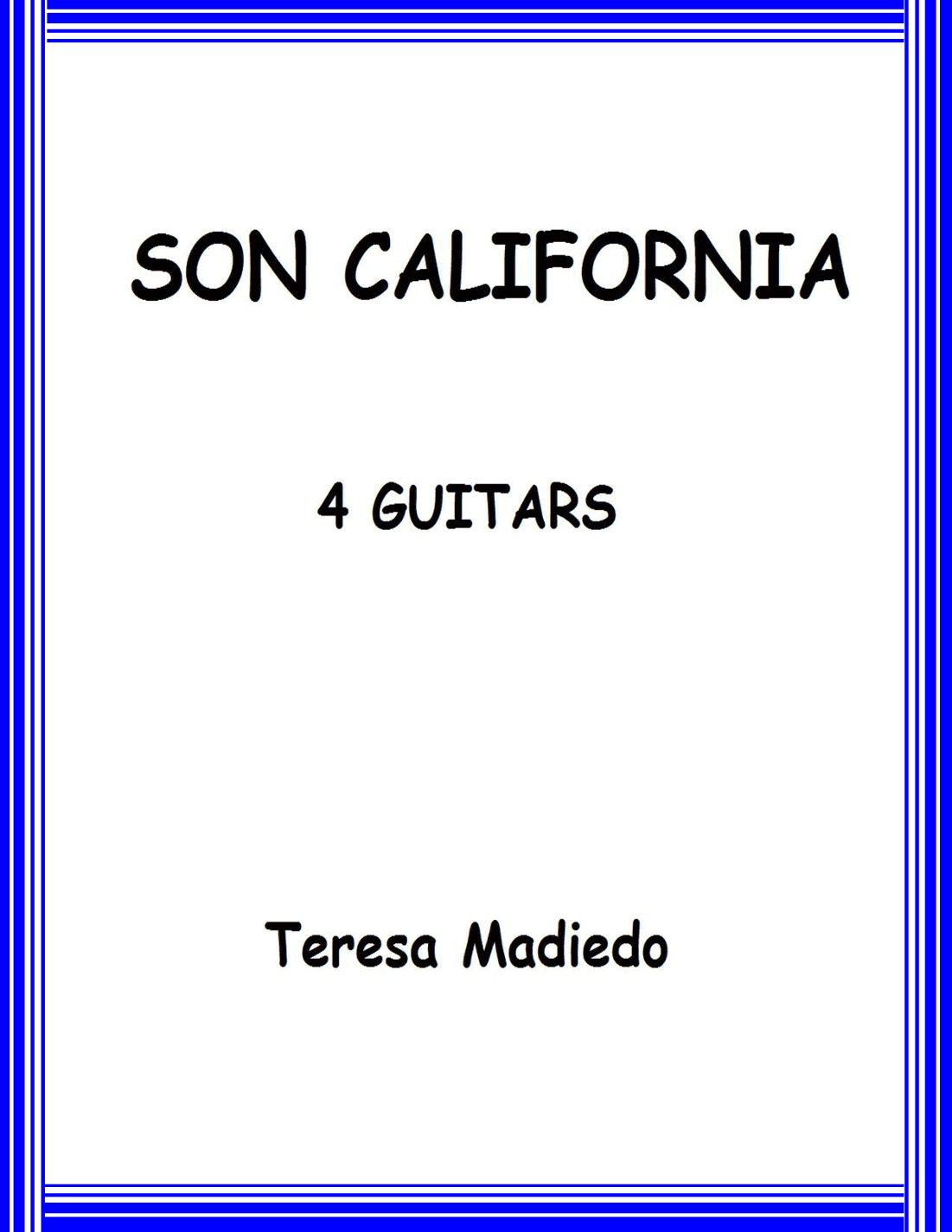 Son California score and parts - Score Only