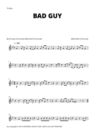 Bad Guy (arr. Cadenza Editions)